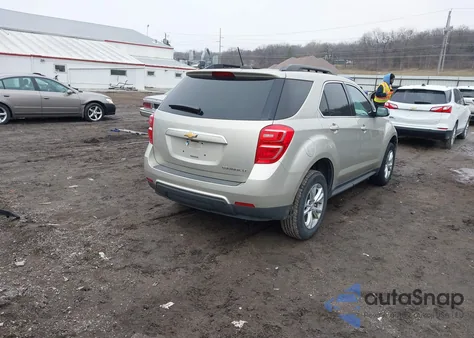 2016 Chevrolet Equinox Lt из США, поврежденный, VIN 2GNALCEKXG1126265